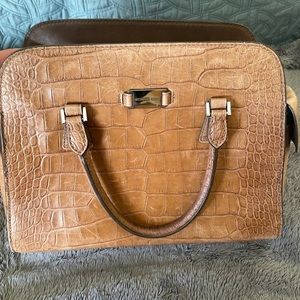 Michael Kors Croc Embossed Satchel